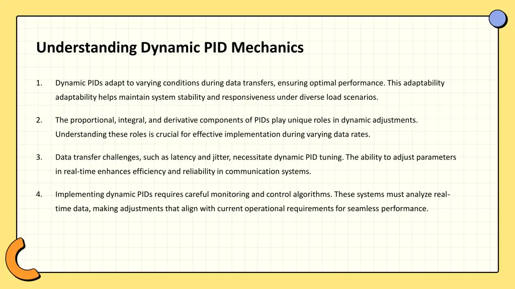 understanding dynamic pid mechanics