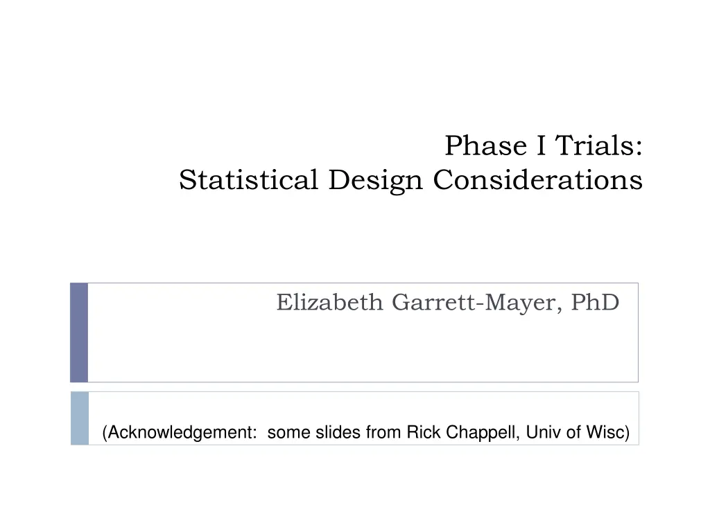 phase i trials