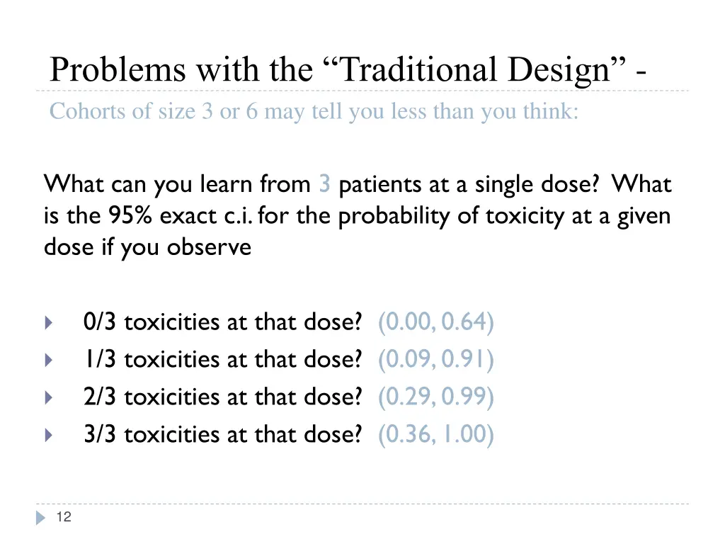 problems with the traditional design cohorts 1