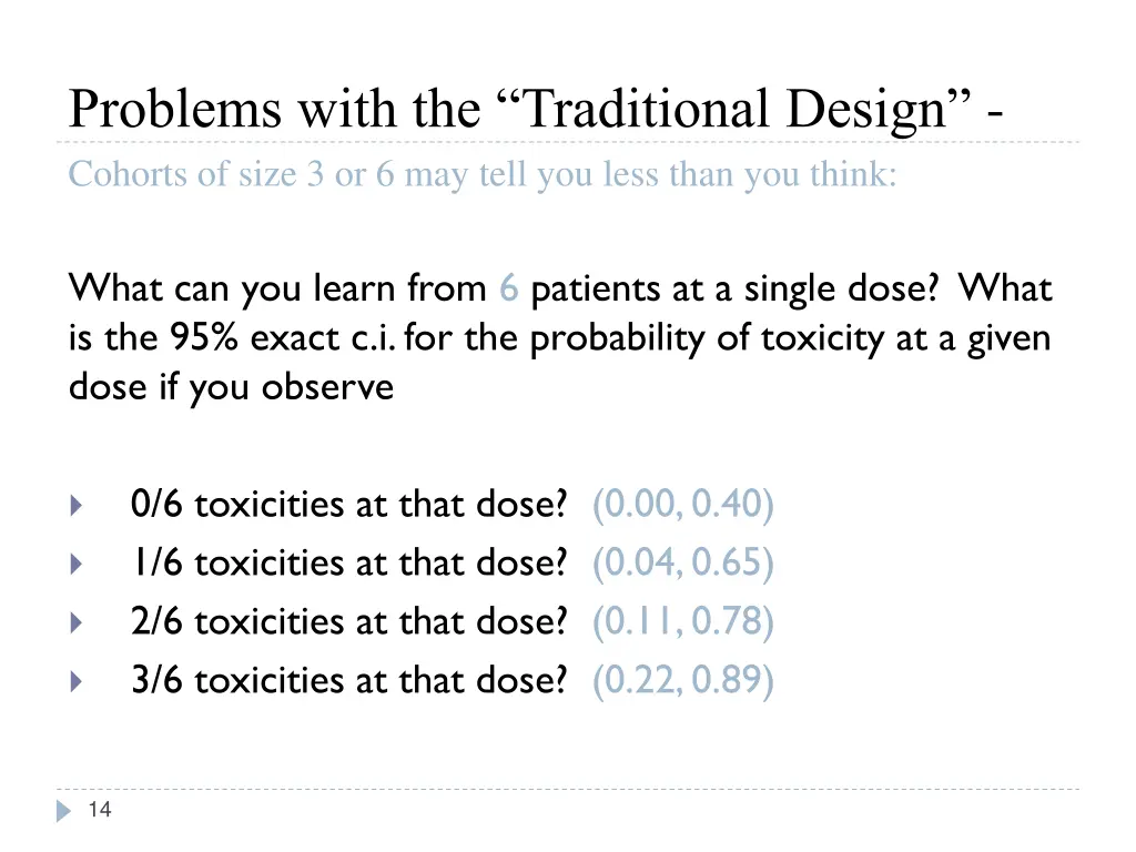 problems with the traditional design cohorts 3
