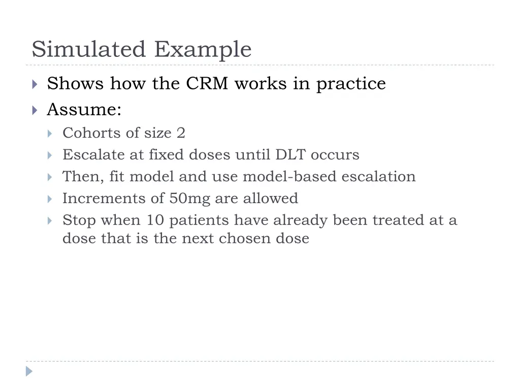 simulated example