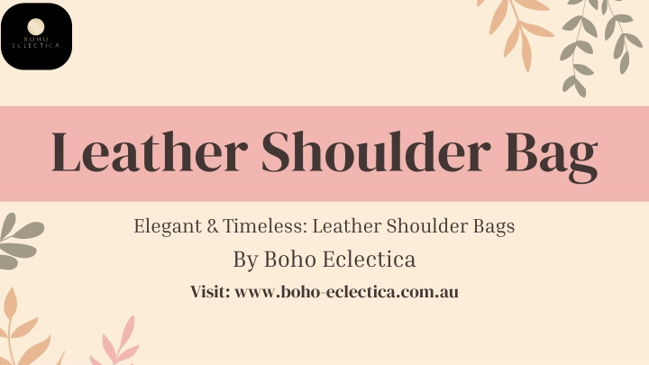 leather shoulder bag