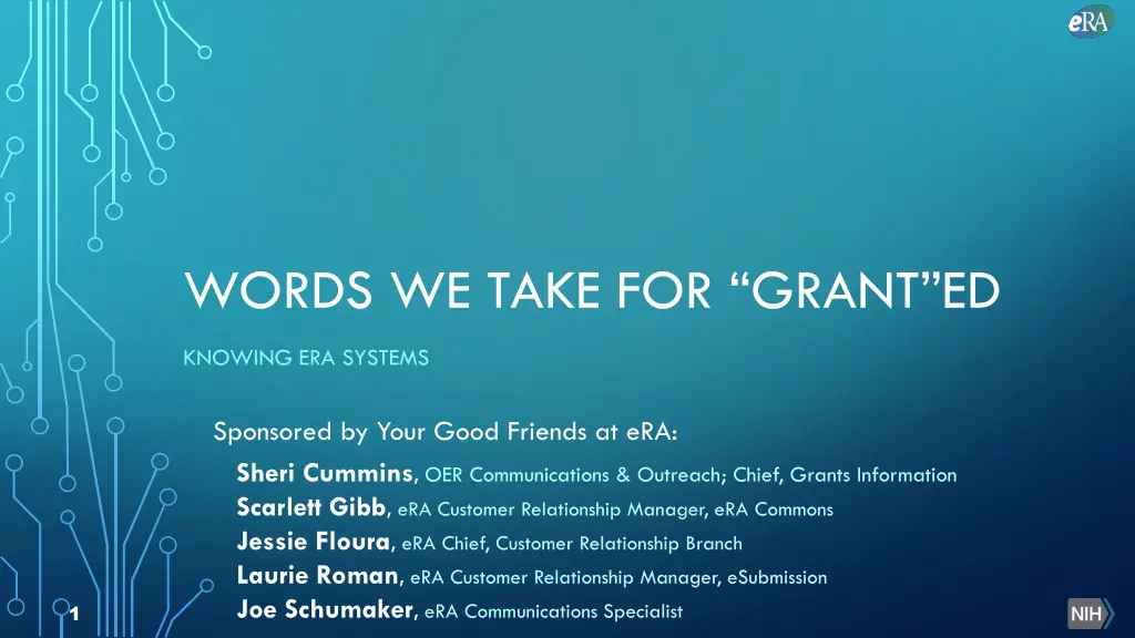 words we take for grant ed