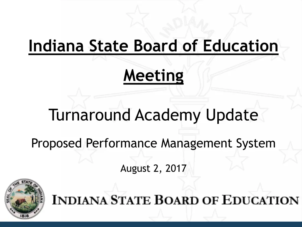 indiana state board of education