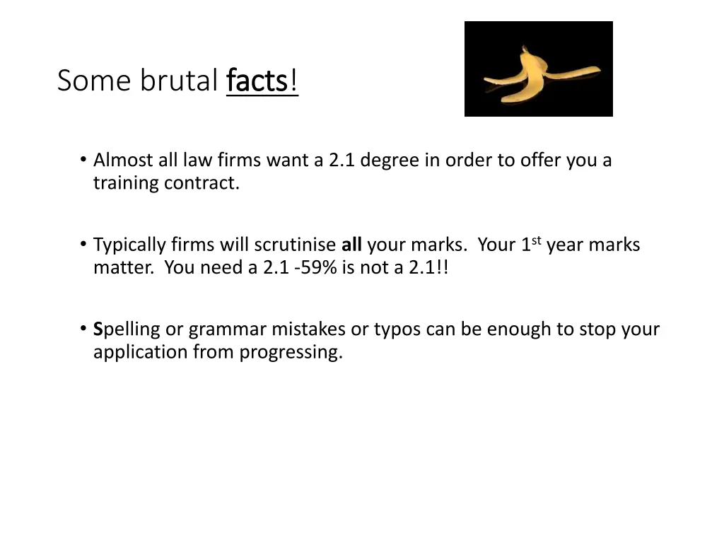 some brutal facts