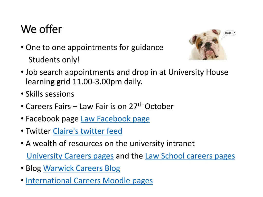 we offer we offer