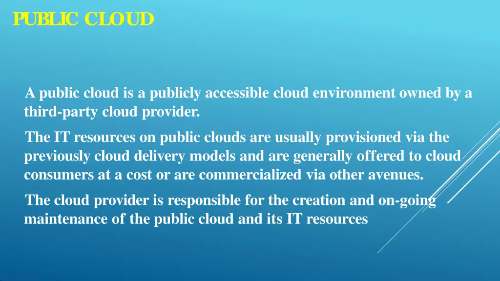 public cloud