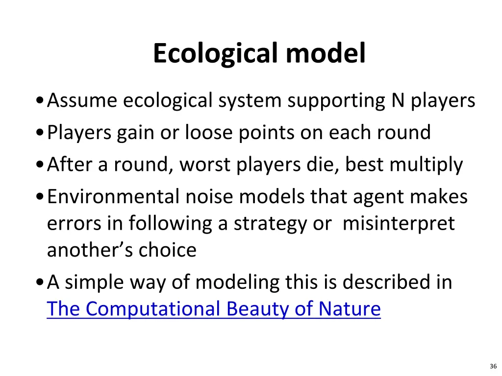 ecological model