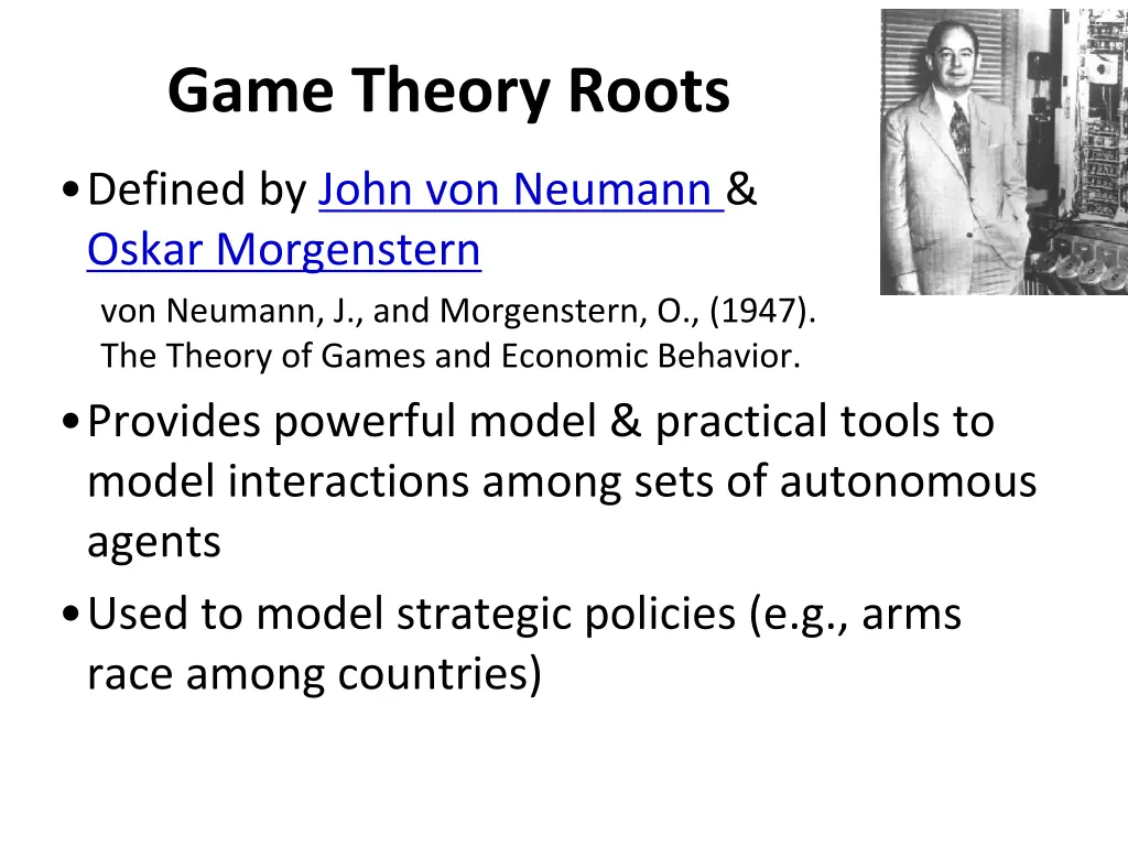 game theory roots