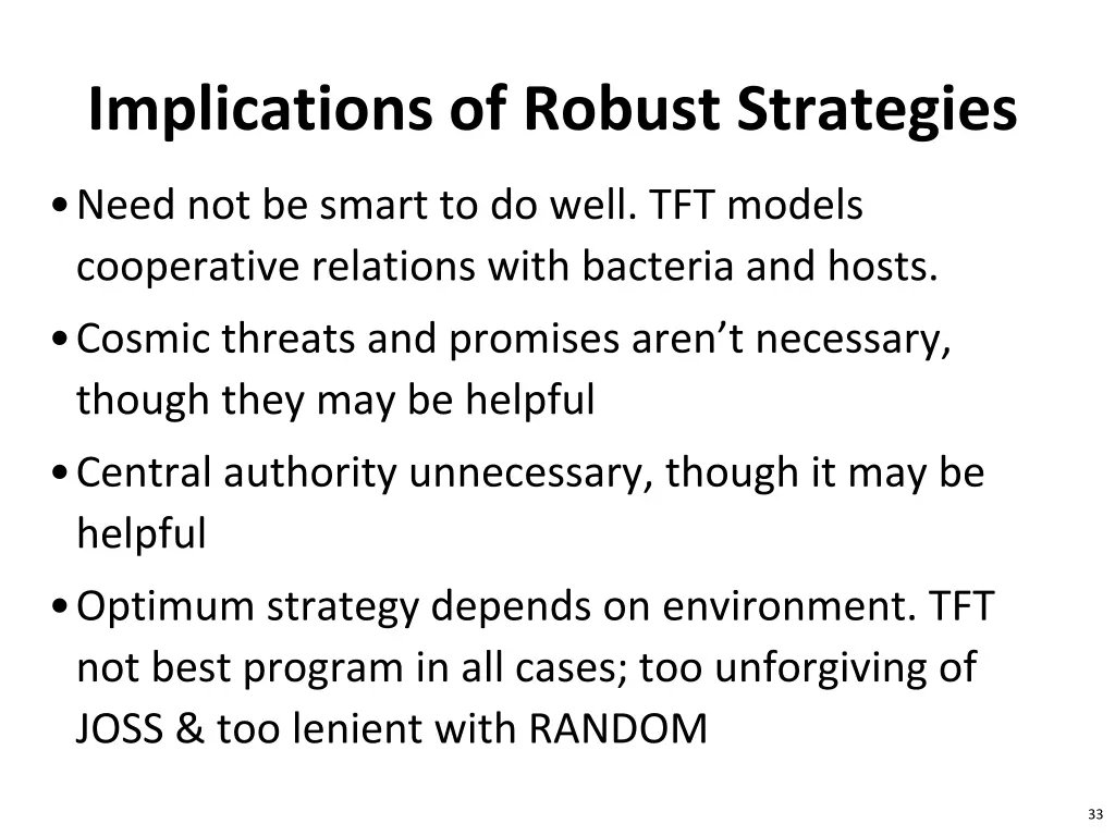 implications of robust strategies 1
