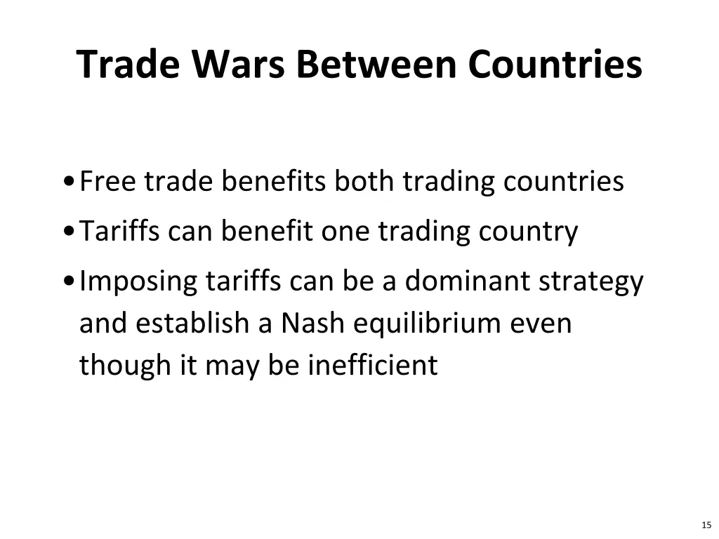 trade wars between countries