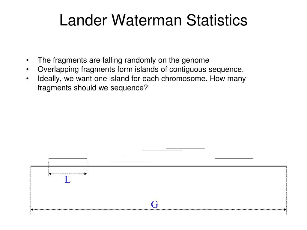 lander waterman statistics