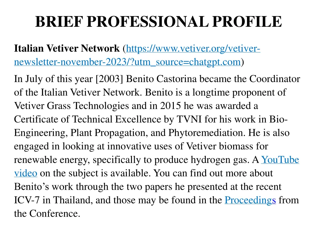 brief professional profile 1