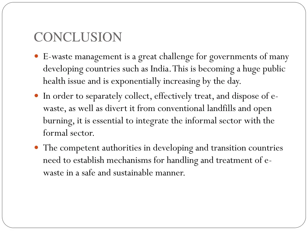 conclusion