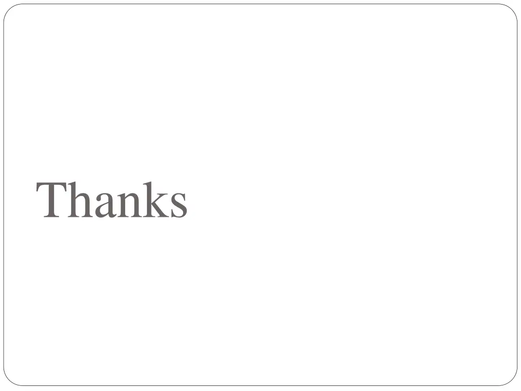 thanks