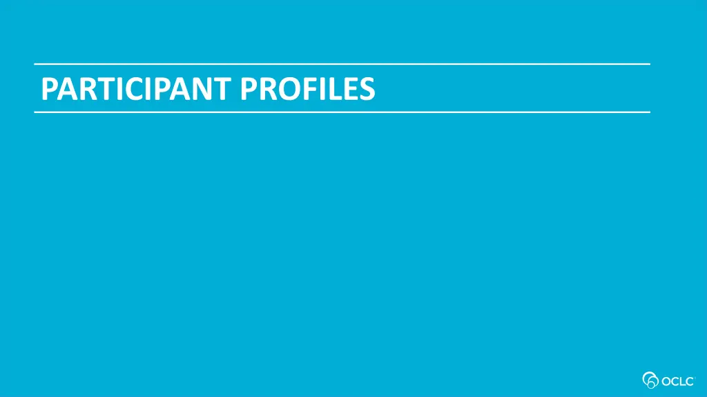 participant profiles