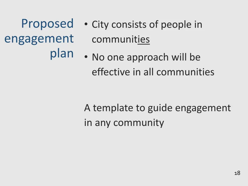 proposed engagement