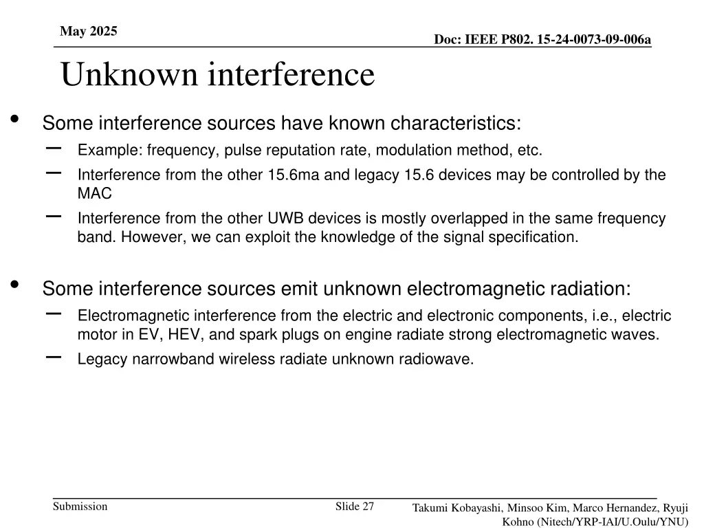 may 2025 unknown interference