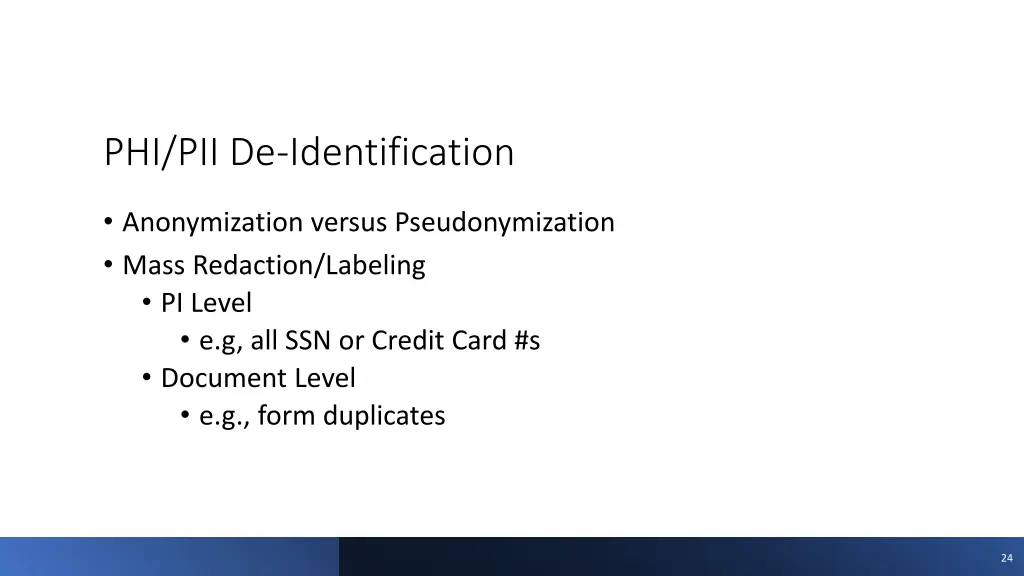 phi pii de identification
