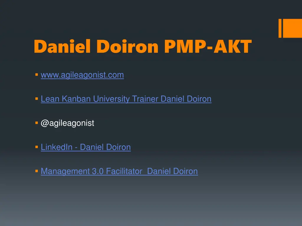 daniel doiron pmp akt