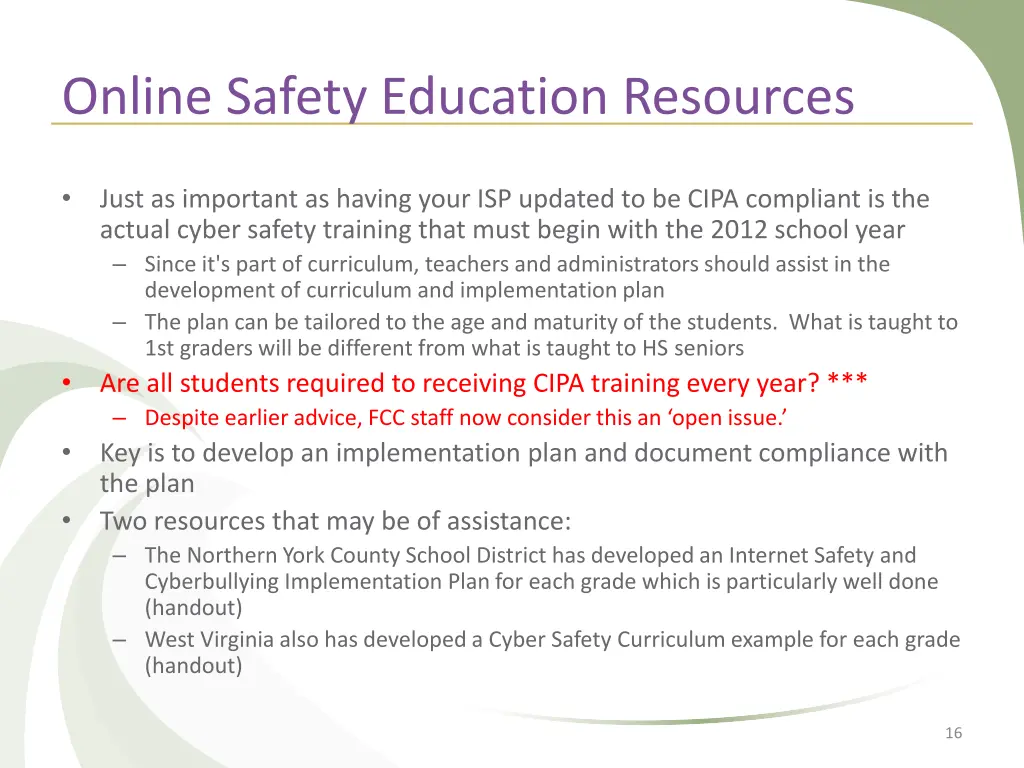 online safety education resources