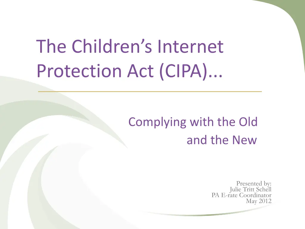 the children s internet protection act cipa