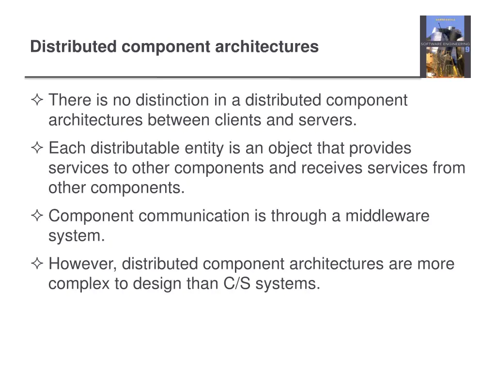 distributed component architectures