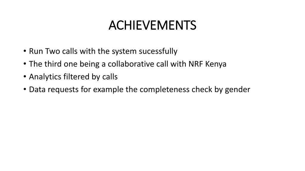 achievements achievements