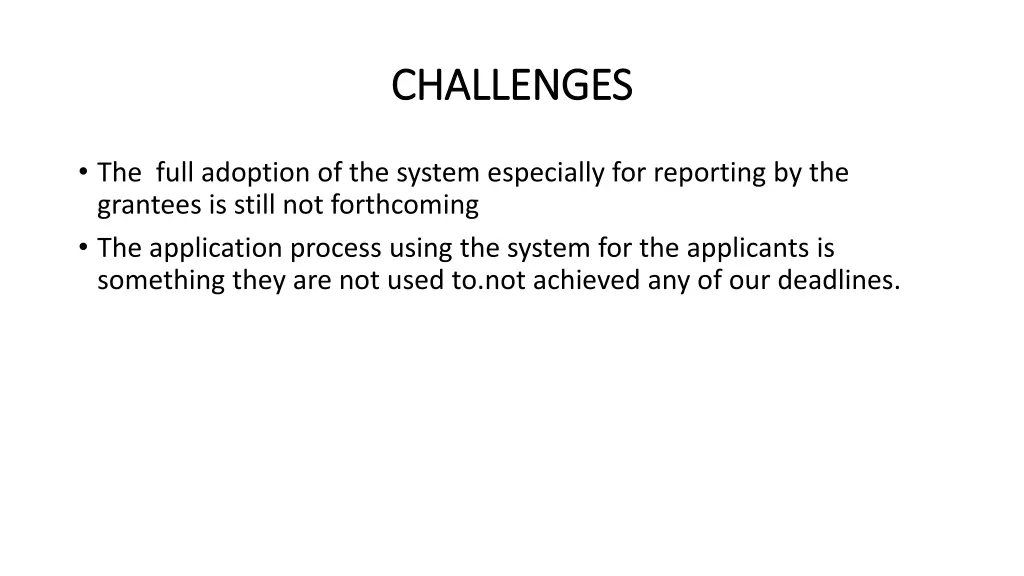 challenges challenges