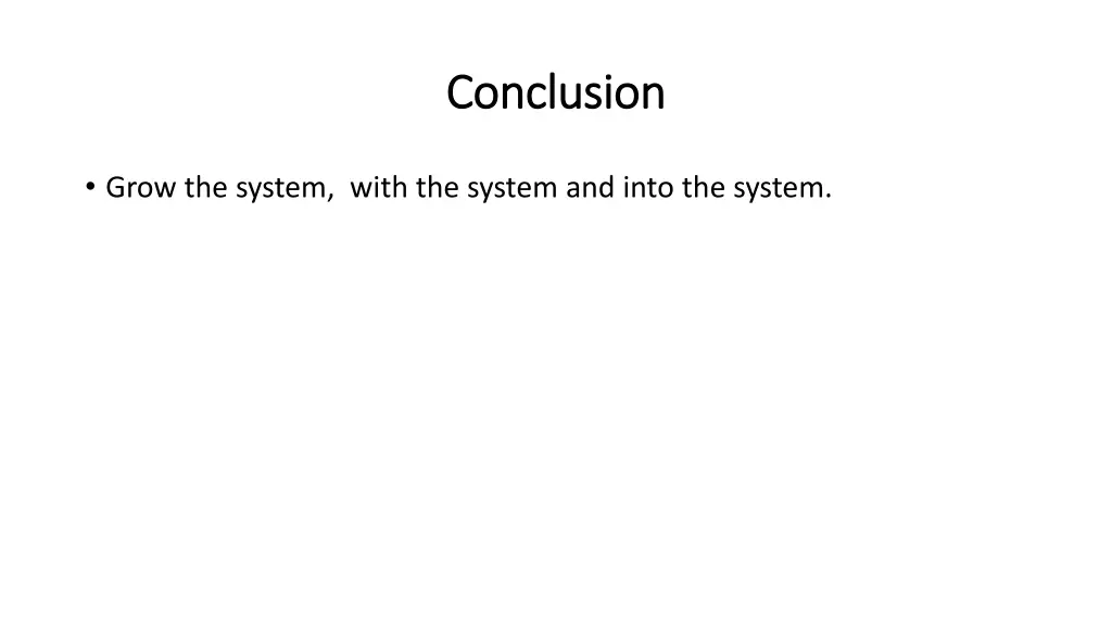 conclusion conclusion