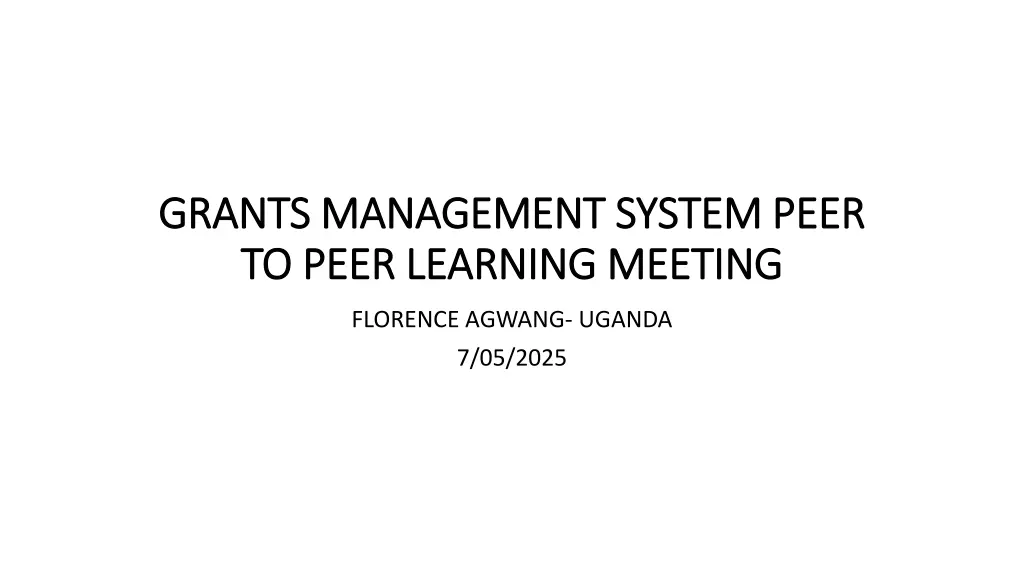 grants management system peer grants management
