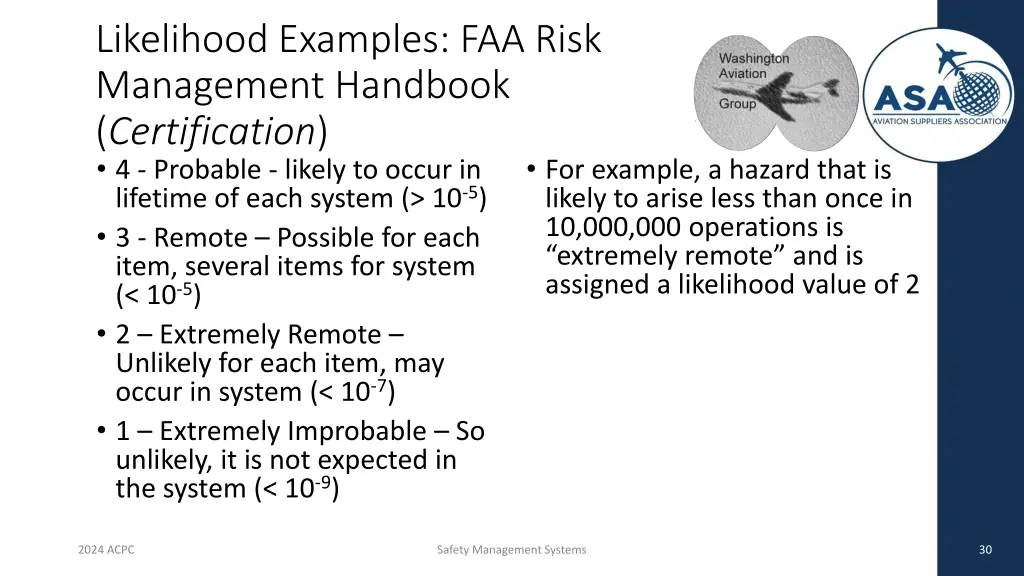 likelihood examples faa risk management handbook