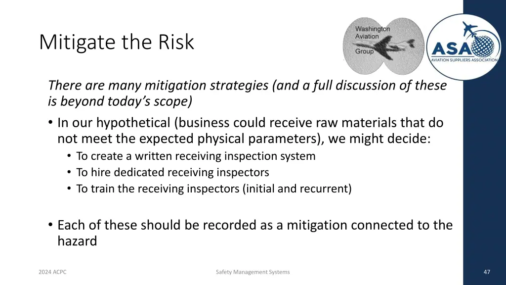 mitigate the risk