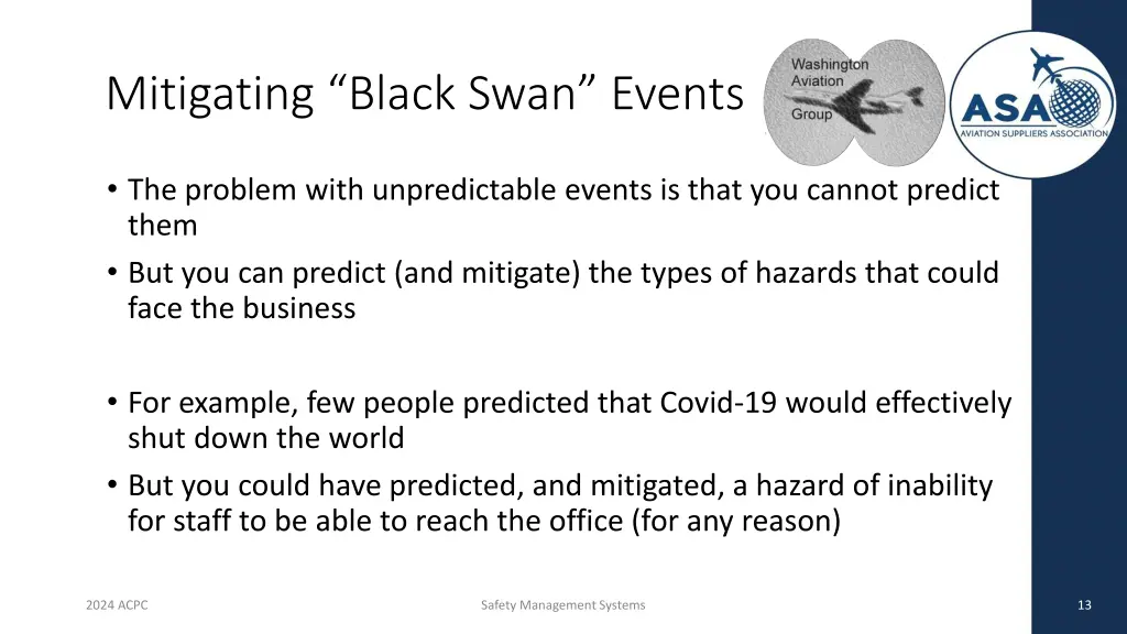 mitigating black swan events