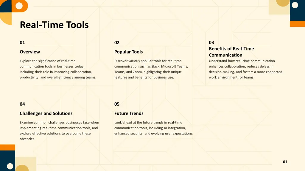 real time tools