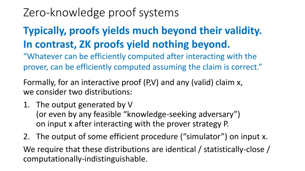 zero knowledge proof systems 1
