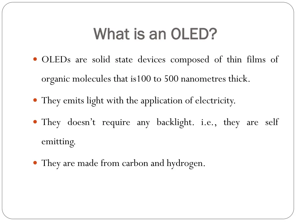 what is an oled what is an oled