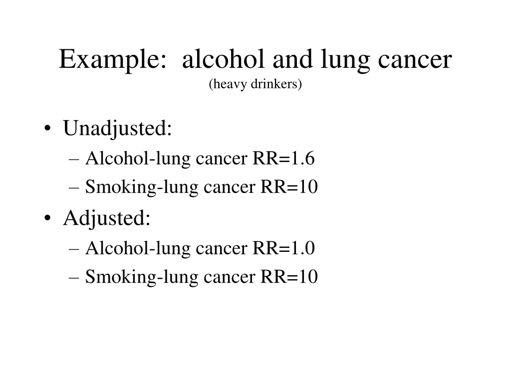 example alcohol and lung cancer heavy drinkers 1
