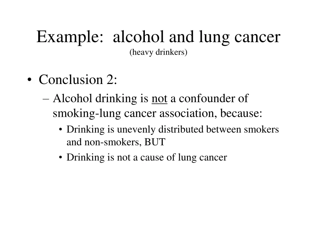 example alcohol and lung cancer heavy drinkers 4