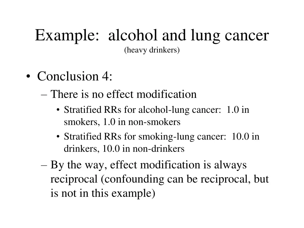 example alcohol and lung cancer heavy drinkers 6