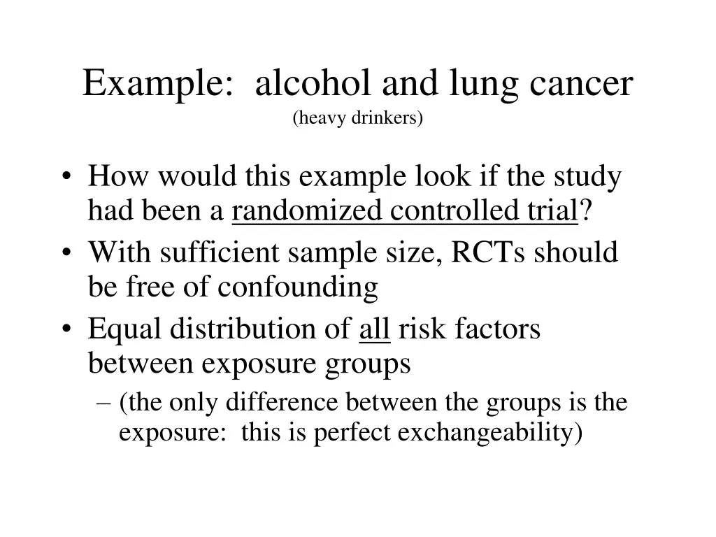example alcohol and lung cancer heavy drinkers 8
