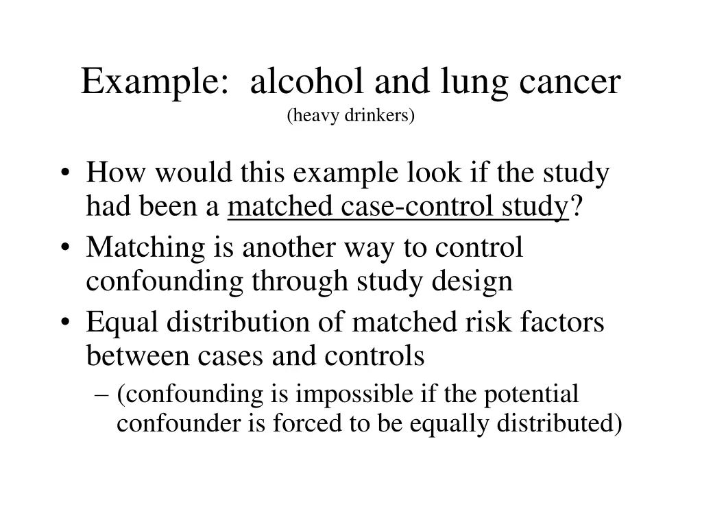 example alcohol and lung cancer heavy drinkers 9