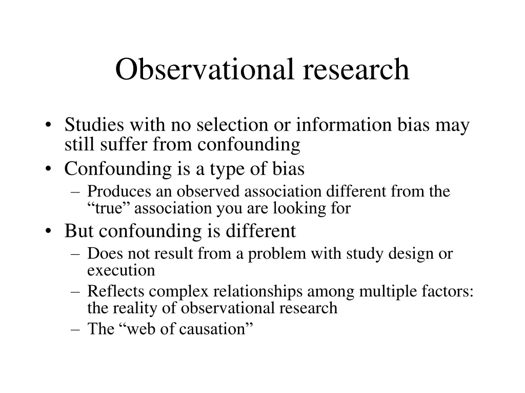 observational research