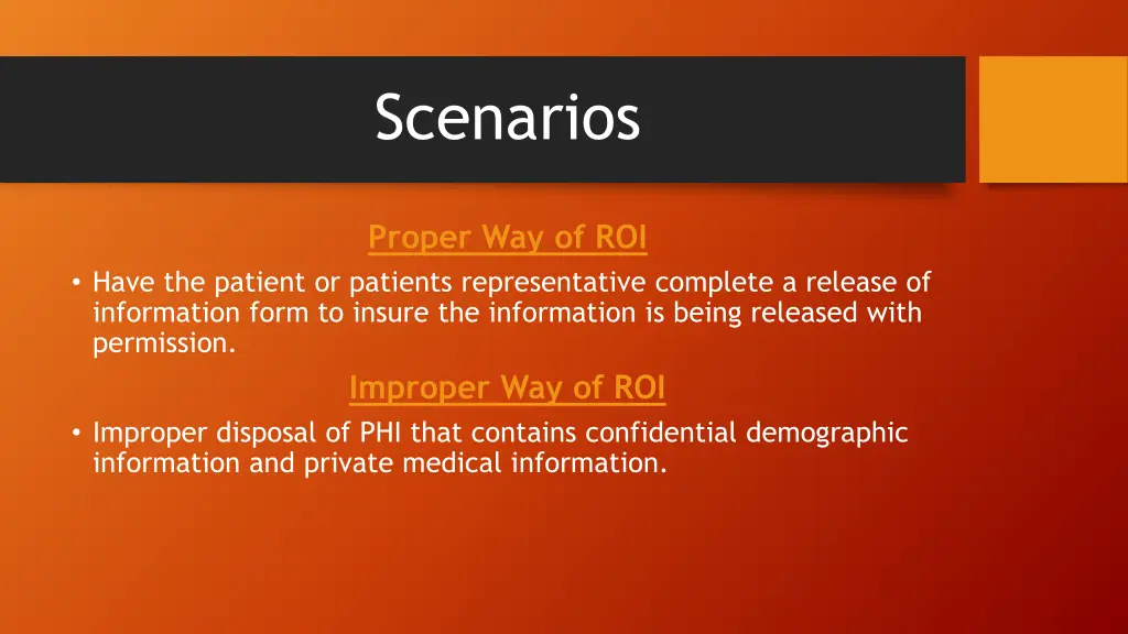 scenarios