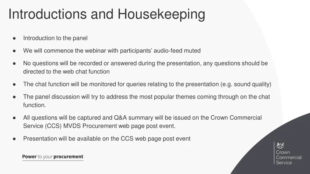 introductions and housekeeping