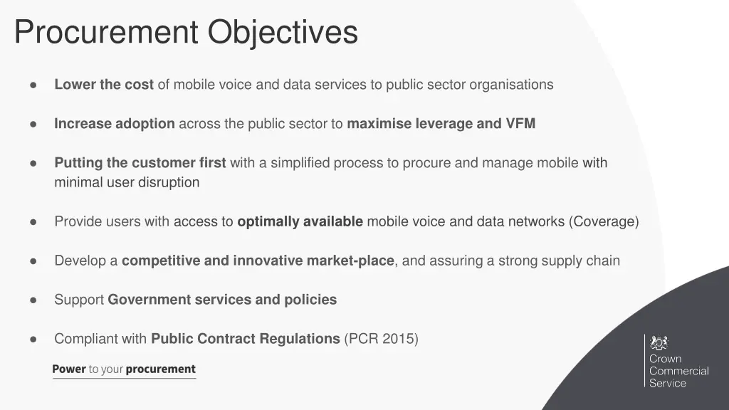 procurement objectives