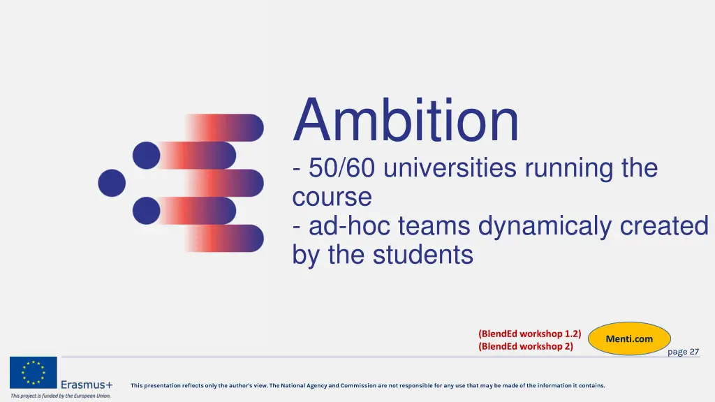 ambition 50 60 universities running the course