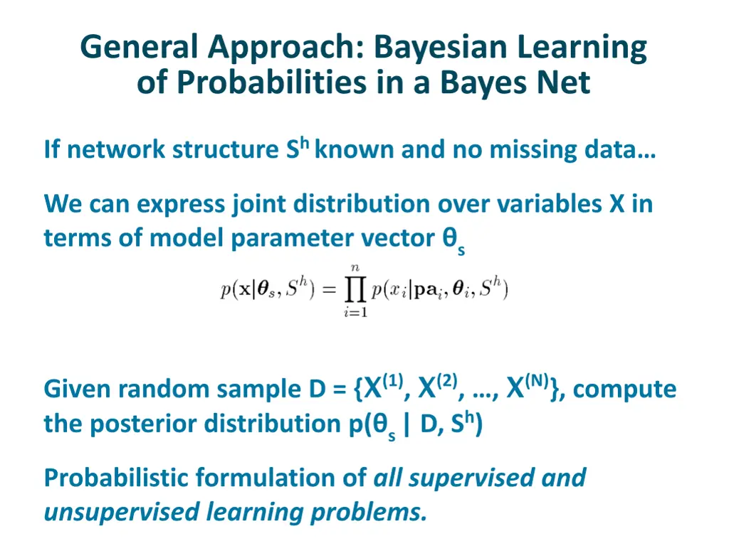 general approach bayesian learning