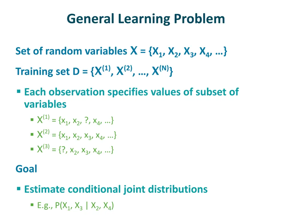 general learning problem