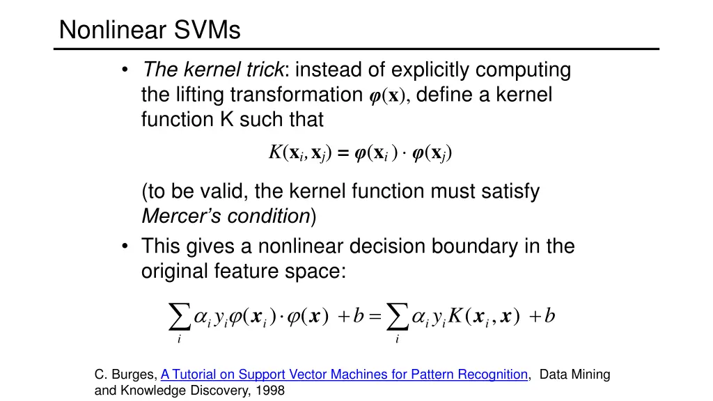 nonlinear svms 2